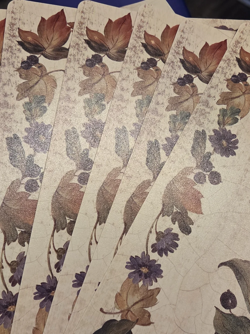 8 Vintage Pamela Gladding Poinsettia Holiday Placemat Double Sided